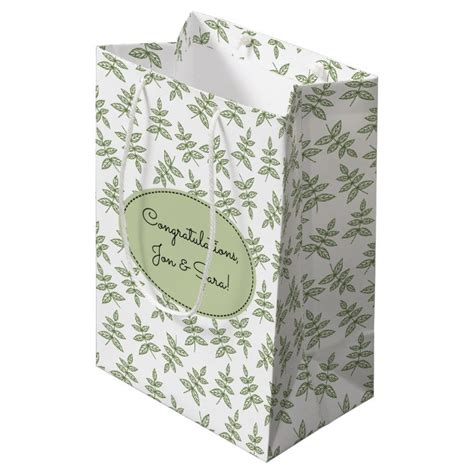 sage green gift bag ideas.